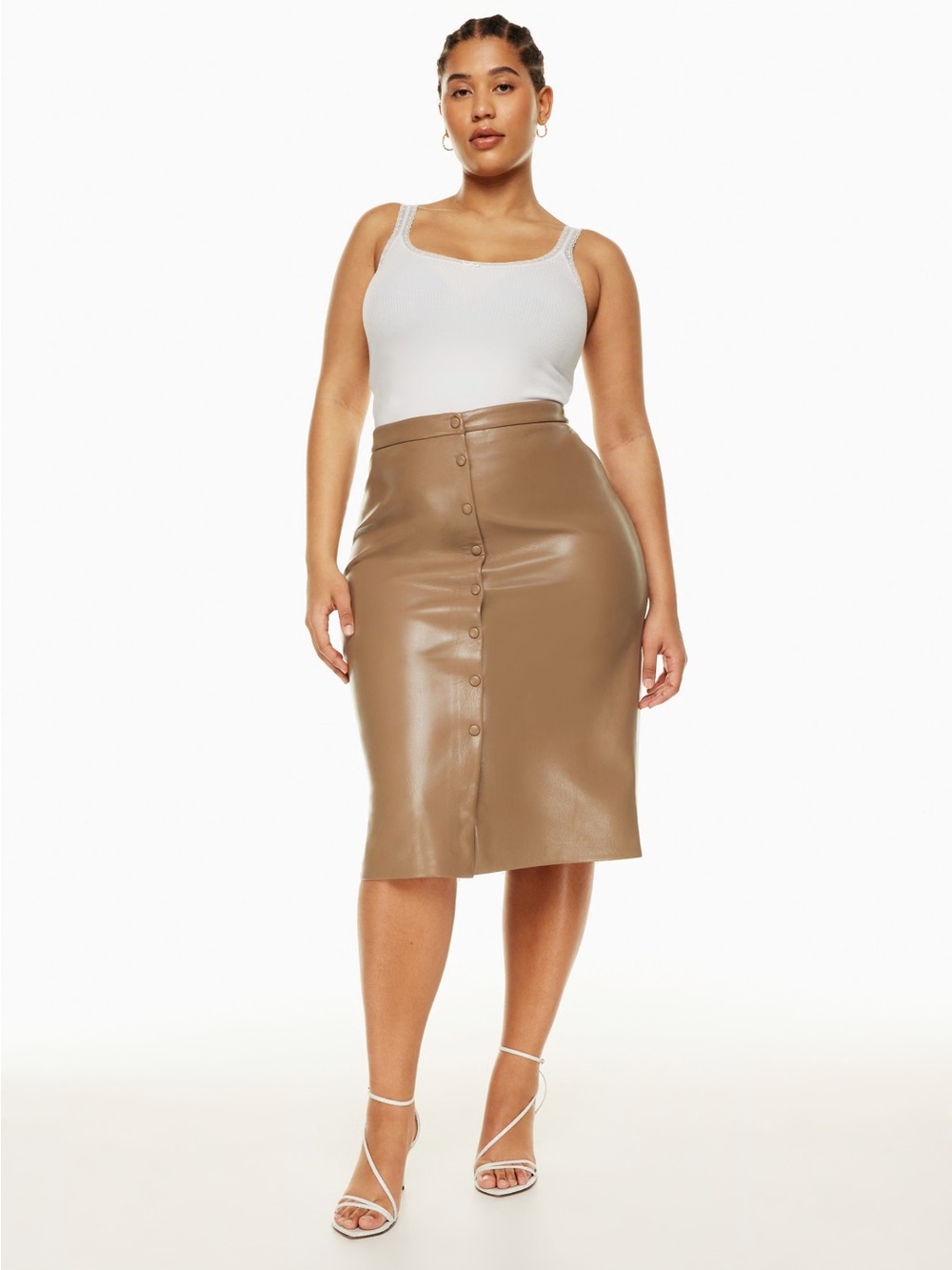 Aritzia - Wilfrid Manor Skirt in Constant Camel Size 12